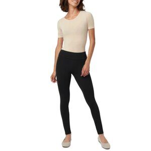 NWT Hue Women's Mid-Rise Tech Pocket Leggings - Black